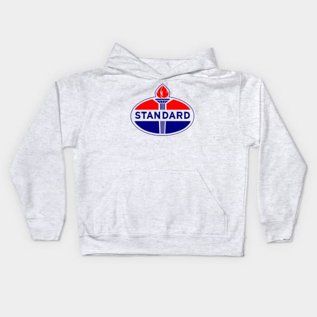 Old Logos #4 - Standard Oil Kids Hoodie by gaussian